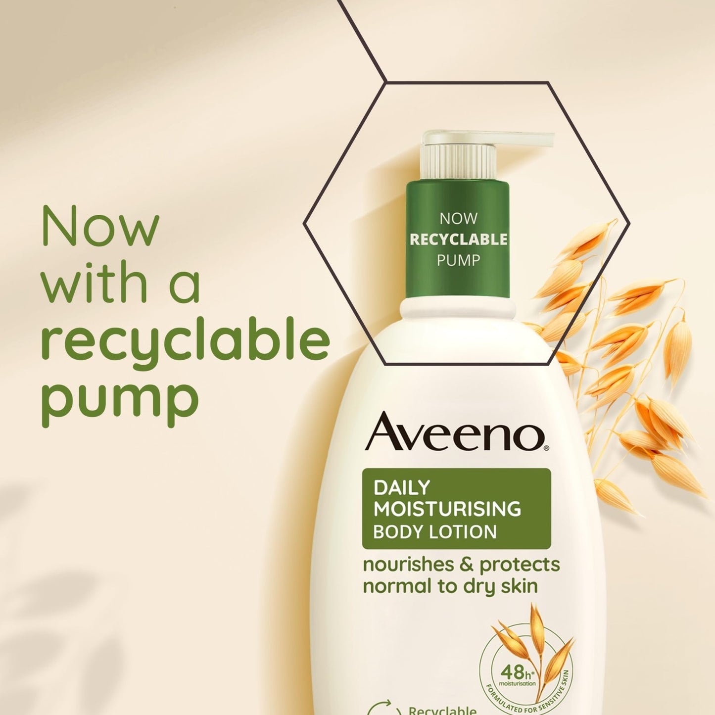 Aveeno Daily Moisturising Lotion 500ml Pump (Pack of 2) - Free UK Delivery