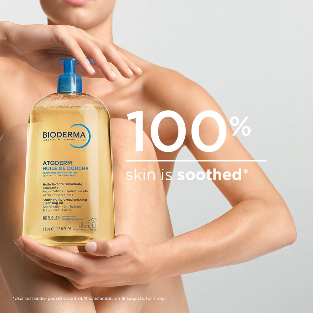 BIODERMA Atoderm Shower Cleansing Oil Body Wash- 1000ml (Pack of 1) - Free UK Delivery