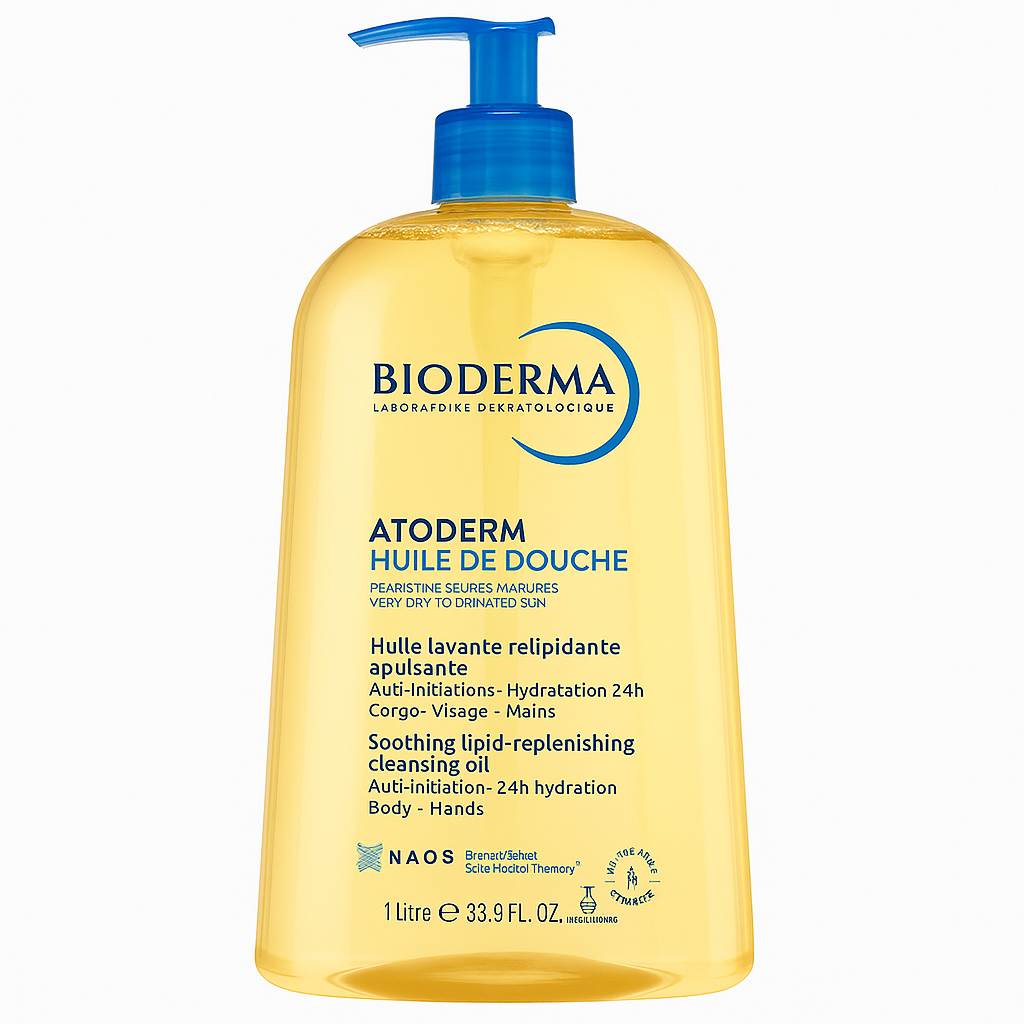 BIODERMA Atoderm Shower Cleansing Oil Body Wash- 1000ml (Pack of 1) - Free UK Delivery