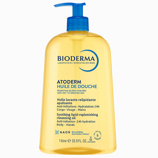 BIODERMA Atoderm Shower Cleansing Oil Body Wash- 1000ml (Pack of 1) - Free UK Delivery