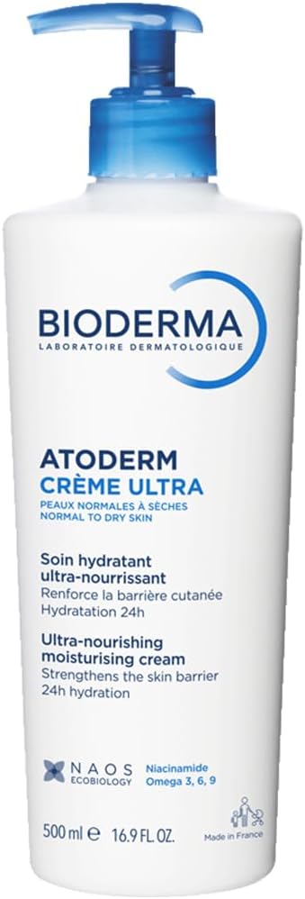 Bioderma Atoderm Ultra-Nourishing Moisturising Cream 500ml (Pack of 1) - Free UK Delivery