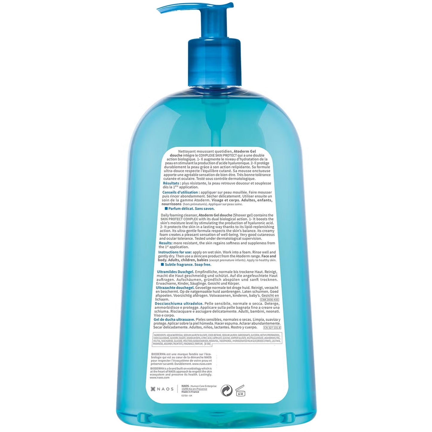 Bioderma Atoderm Shower Gel - Normal, Dry & Sensitive Skin - Pack 1L - Free UK Delivery