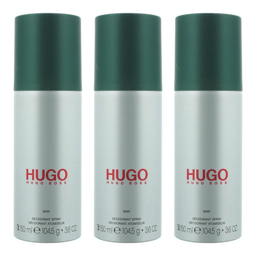 Hugo Boss Boss Man Deodorant Spray 150ml (Pack of 3) - UK Free Delivery