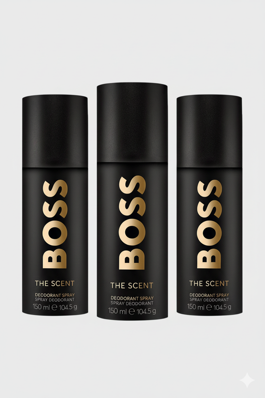 Hugo Boss The Scent Deodorant Spray 150ml (Pack of 3)