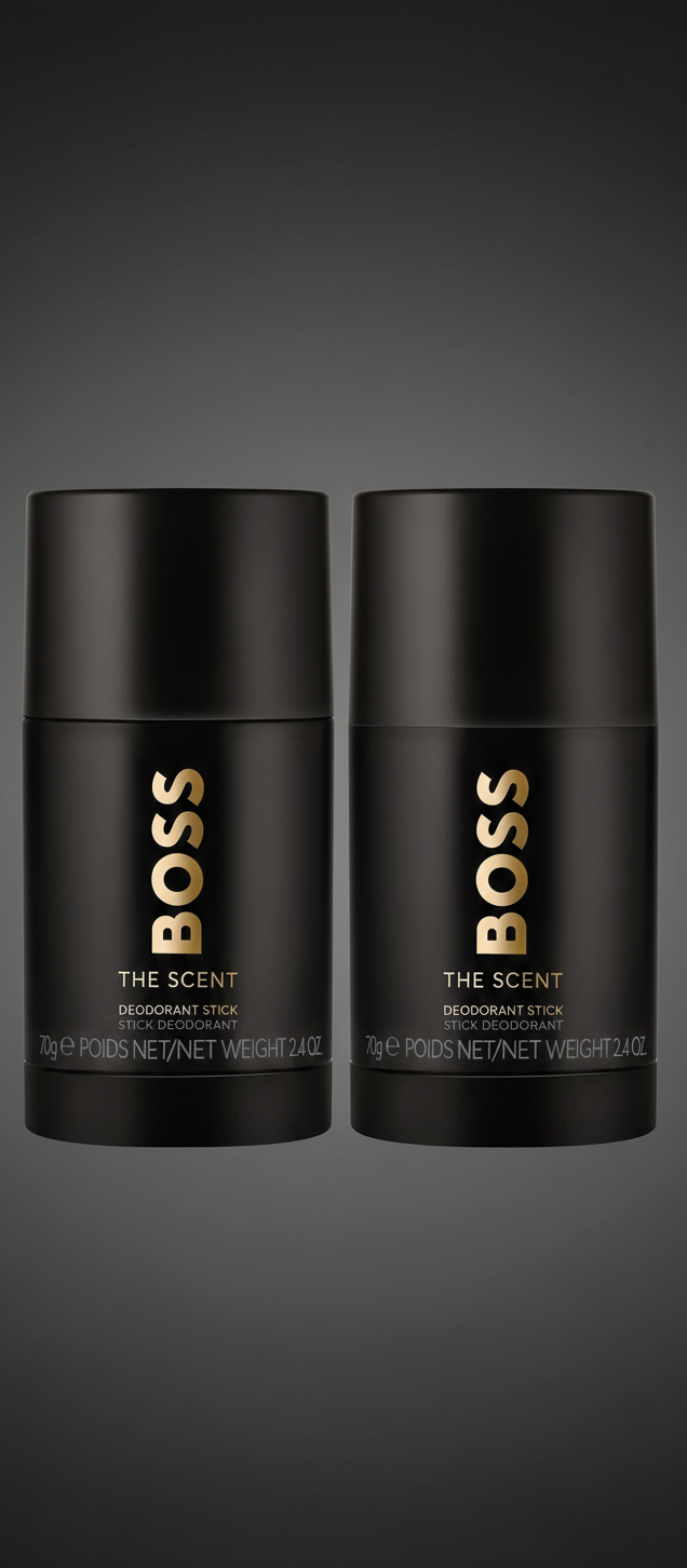 Hugo Boss The Scent For Him Deodorant Stick 75 ml . 70g (Pack of 2) - Free UK Delivery