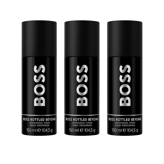 Hugo Boss Bottled Beyond Deodorant Spray 150 ml (Pack of 3) - Free UK Delivery