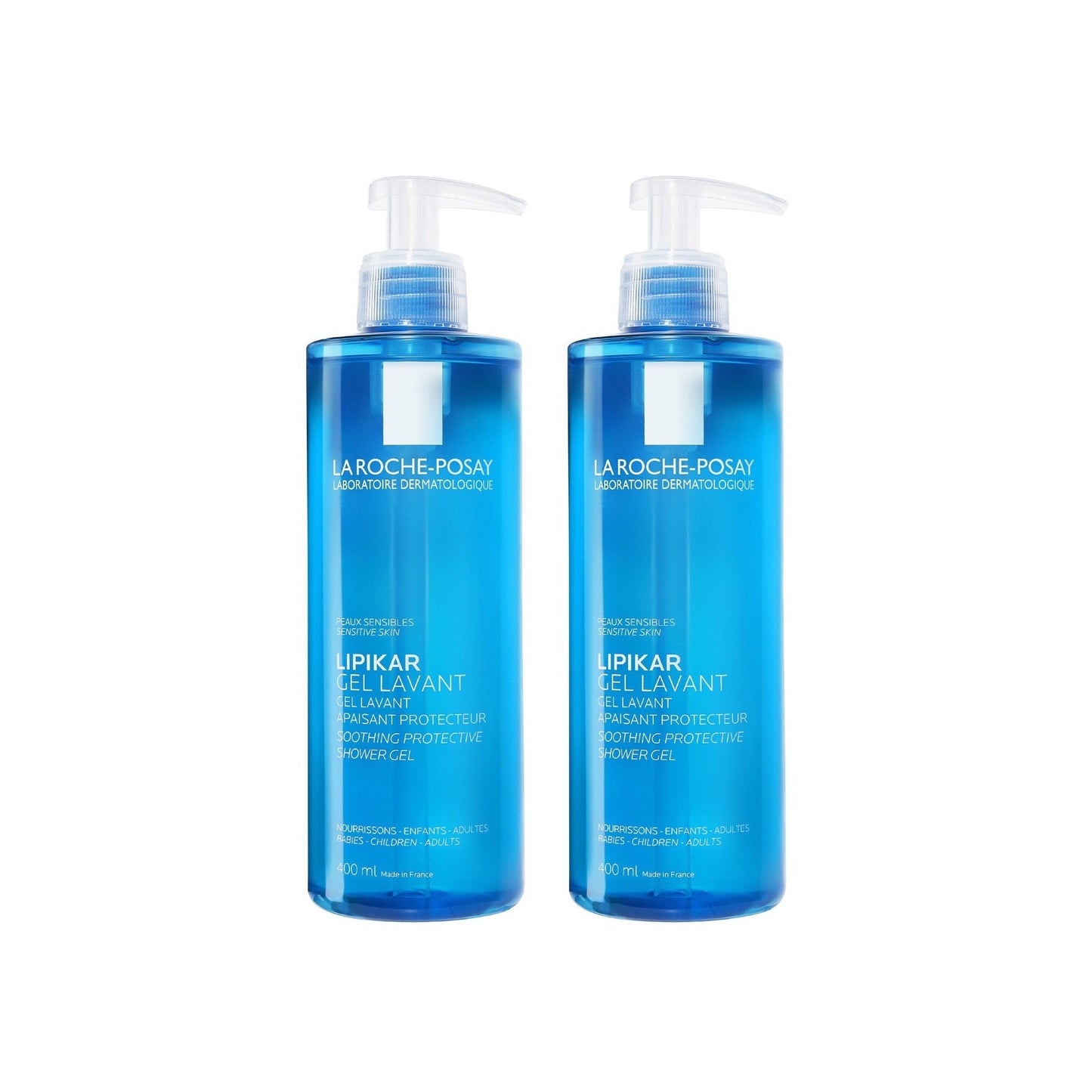 La Roche-Posay Lipikar Nourishing Shower Gel 400ml (Pack of 2) - Free UK Delivery
