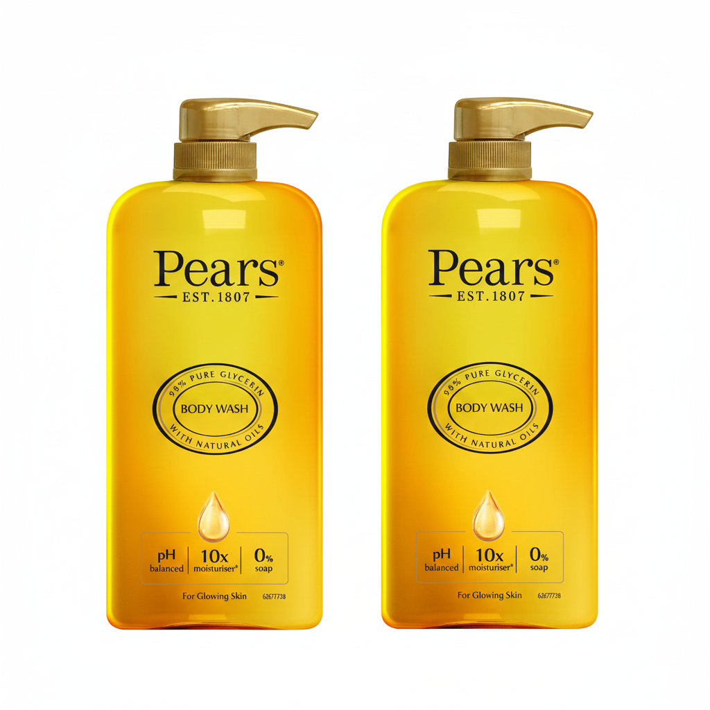 Pears Body Wash with Natural Oils 500ml (Pack of 2) - Free UK Delivery