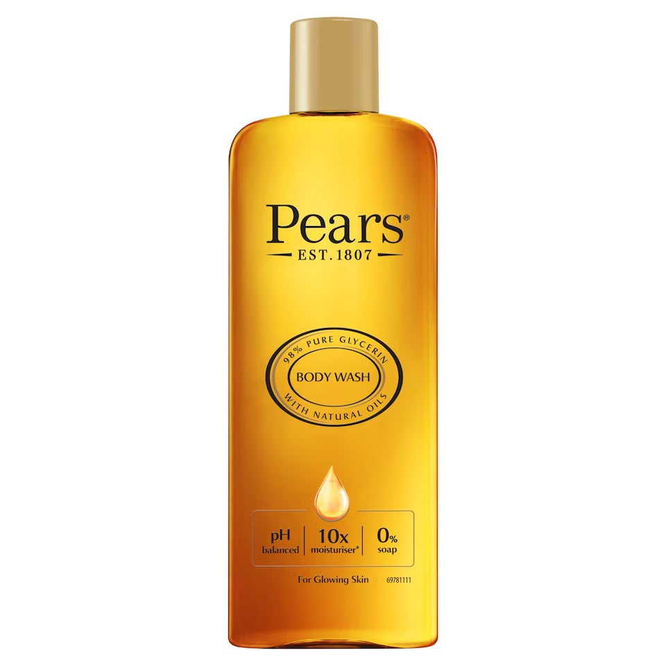 Pears Body Wash With Natural Oils 250ml (Pack of 3) - Free UK Delivery